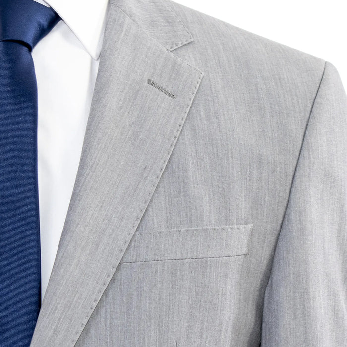 Light Gray Stretch Slim-Fit 2-Piece Suit