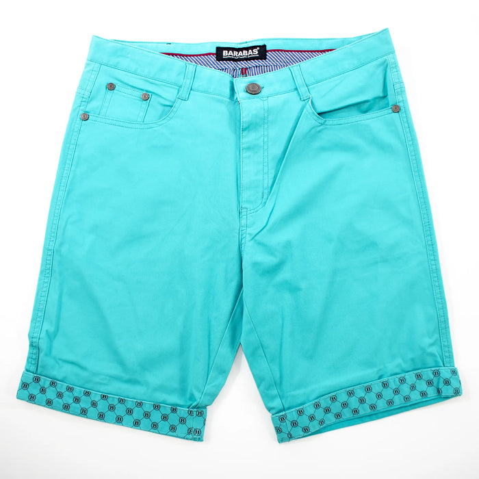 Blue 'B' Stitched Designer Shorts