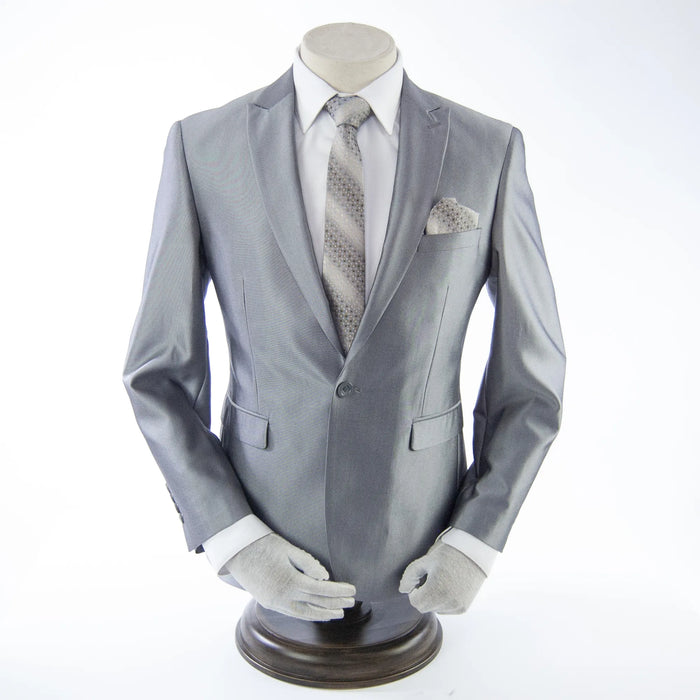 Shark Gray Classic 2-Piece Slim-Fit Suit