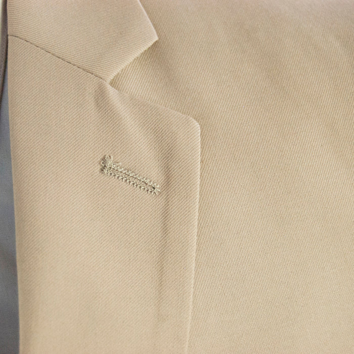sand 3-piece slim-fit suit lapel