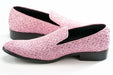 Men's Pink Diamond Embossed Dress Loafer