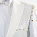 Men's Gold And White Sequin Modern-Fit Jacket