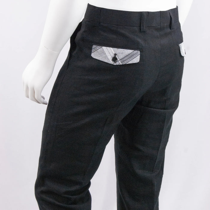 Black 2-Piece Slim-Fit Walking Suit