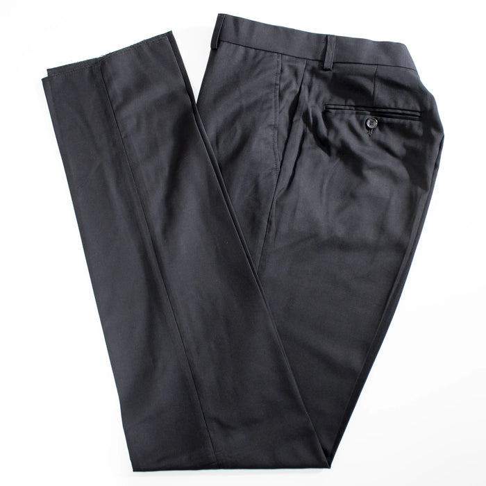 Black 3-Piece Slim-Fit Notch Lapel Suit