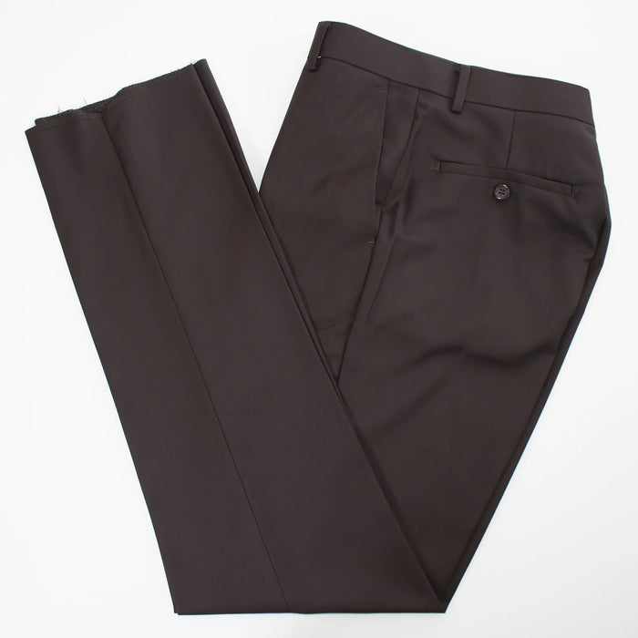 Men's Dark Brown 3-Piece Suit Pants