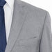 Men's Light Gray 3-Piece Suit With Notch Lapels