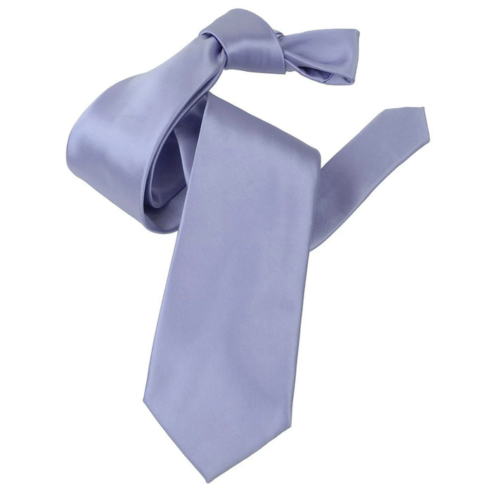 Light Purple Satin Slim-Width Necktie
