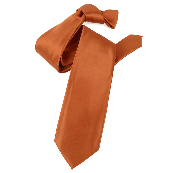 Rust Satin Necktie