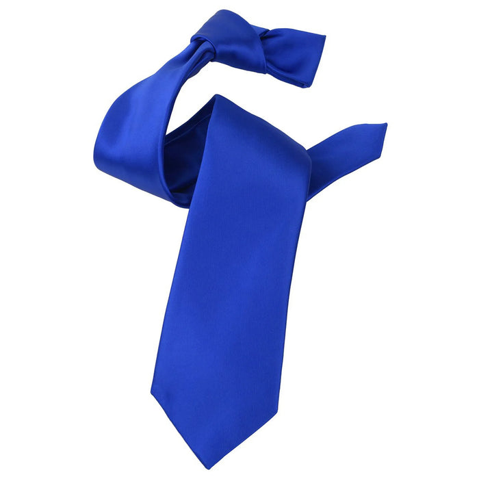 Royal Blue Satin Slim-Width Necktie