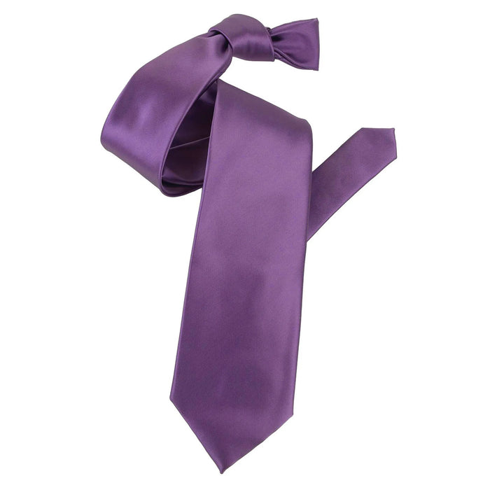 Old Lavender Satin Slim-Width Necktie