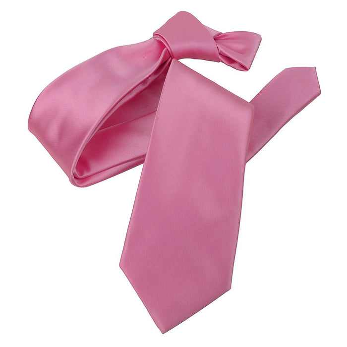 Pink Satin Slim-Width Necktie