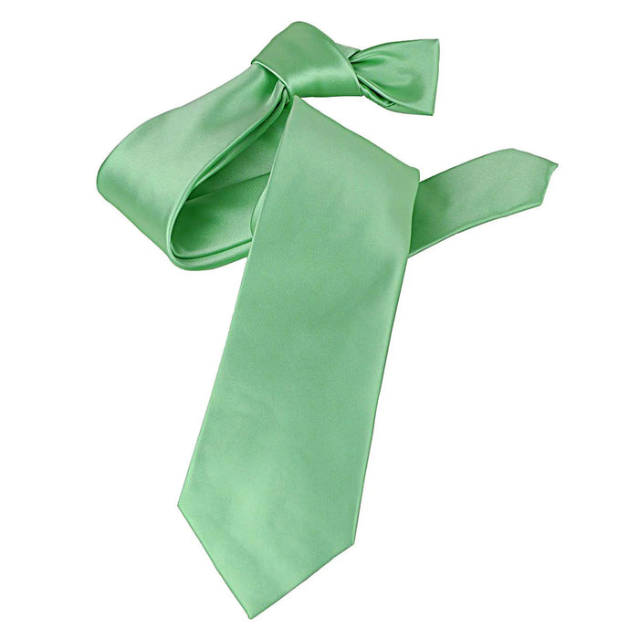Mint Green Satin Slim-Width Necktie