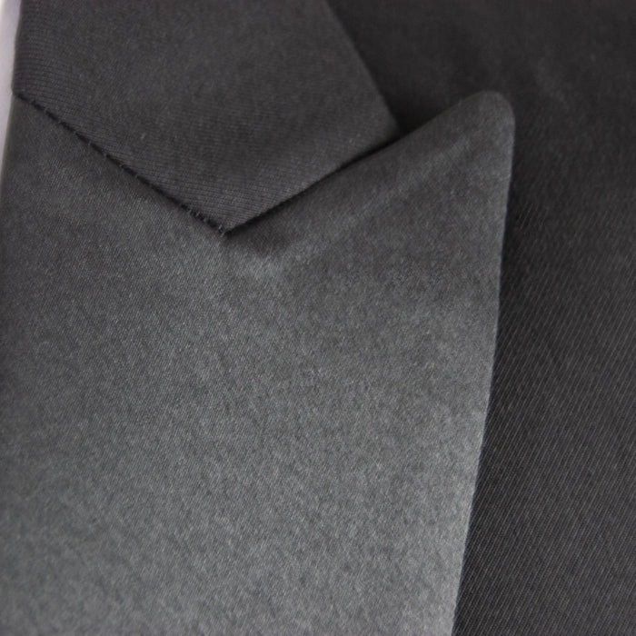 Black Wool 3-Piece Tailored-Fit Tuxedo with Peak Lapel