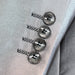 Men's Silver Sharkskin 3-Piece Tuxedo Cuffs