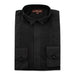 Men's Black Slim-Fit Tuxedo Dress Shirt With Wingtip Collar