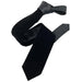 Men's Black Velvet Necktie And Handkerchief