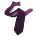Men's Purple Velvet Necktie And Handkerchief