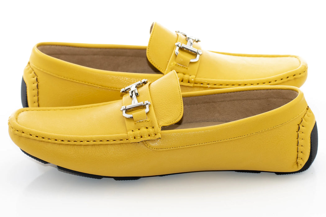Mustard Leather With Horsebit Driver Loafer