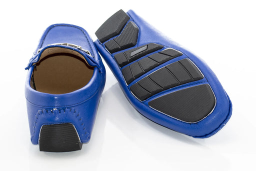 Royal Blue Leather With Horsebit Driver Loafer
