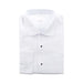 Men's White Regular-Fit Tuxedo Dress Shirt With Standard Collar