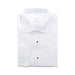 White Slim-Fit Tuxedo Dress Shirt With Standard Collar