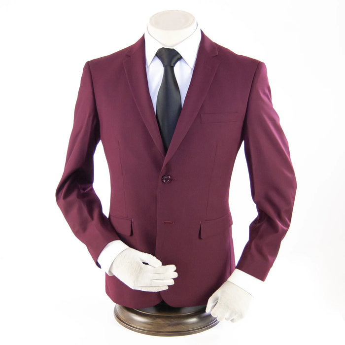 Burgundy Classic European 2-Piece Ultra Slim-Fit Suit