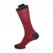 Men's Red Chevron Pattern Dress Socks