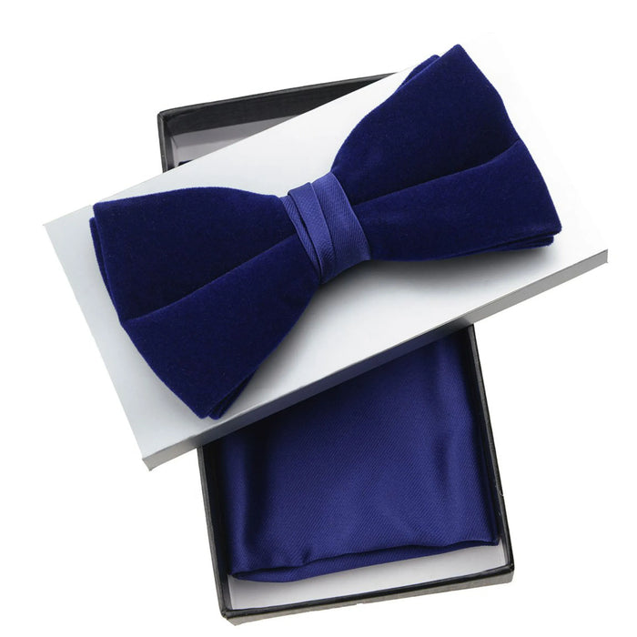 Royal Blue Velvet Pre-Tie Bow Tie