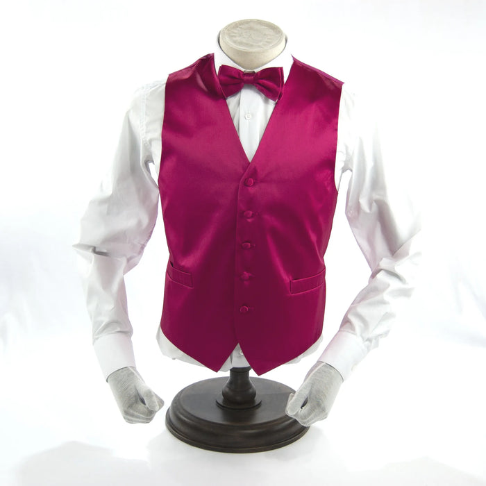 Solid Fuchsia Pink Vest