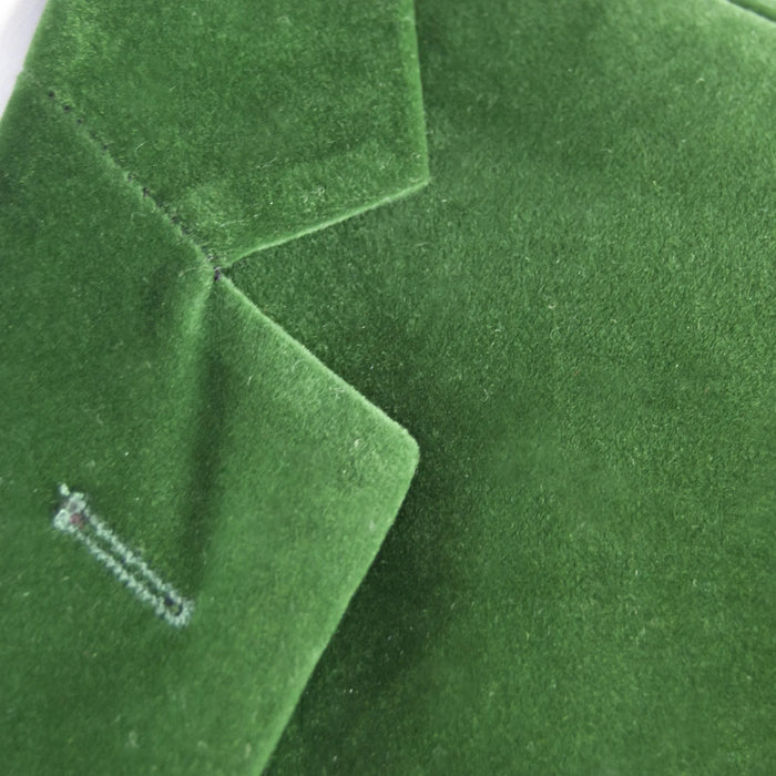 Green Velvet Slim-Fit Dinner Jacket