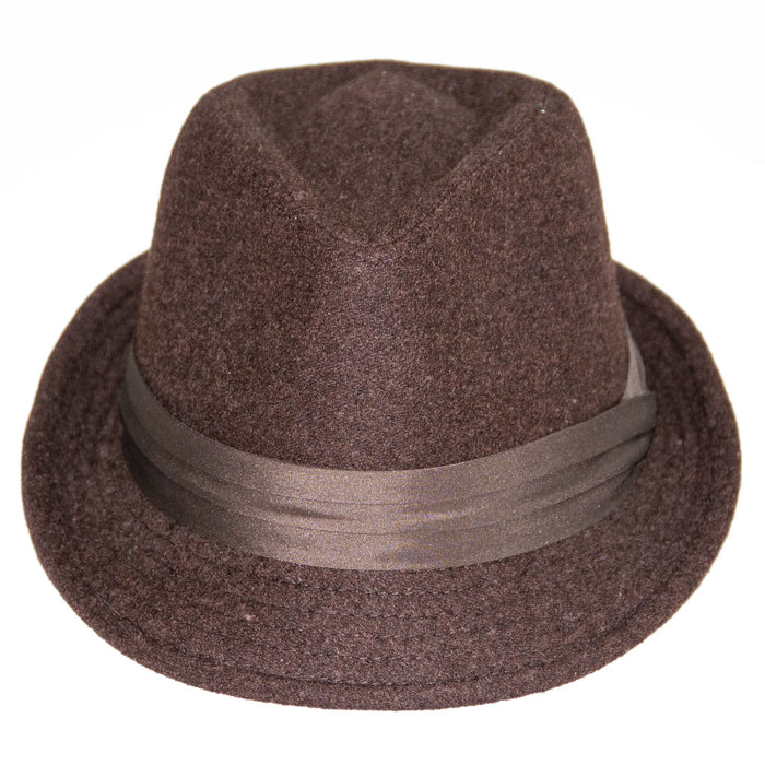 Brown Trilby Style Fedora