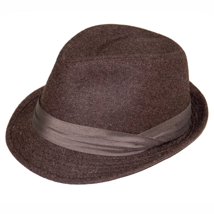 Brown Trilby Style Fedora