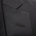 black 3-piece slim-fit wool suit jacket lapel