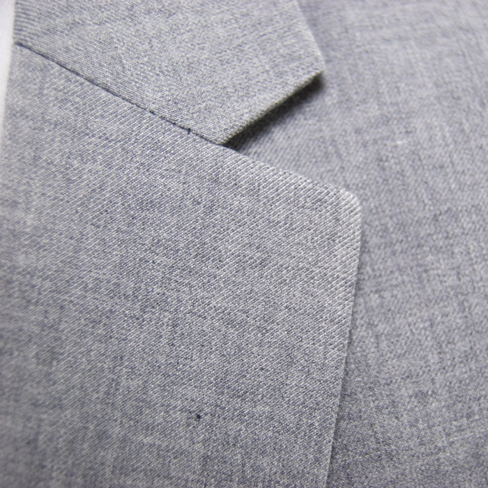 Gray Designer 3-Piece Slim-Fit Wool Suit