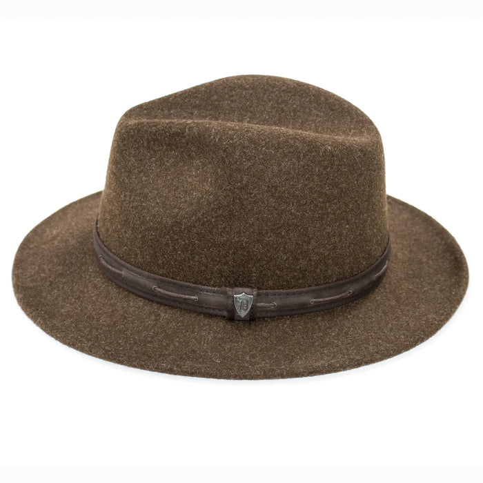 Chocolate Brown Safari Hat with Leather Band