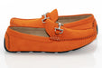 Men's Orange Suede Leather Dress Loafer