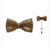 Men's Rhinestone Bow-Tie And Lapel Pin Set